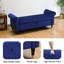 Banc de rangement bleu Sherpa