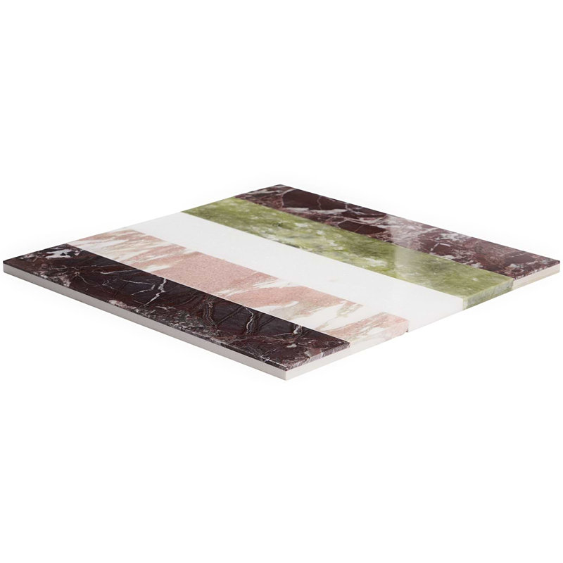 Arc Linear 12X12 Polished Marble By Elizabeth Sutton, Rainbow