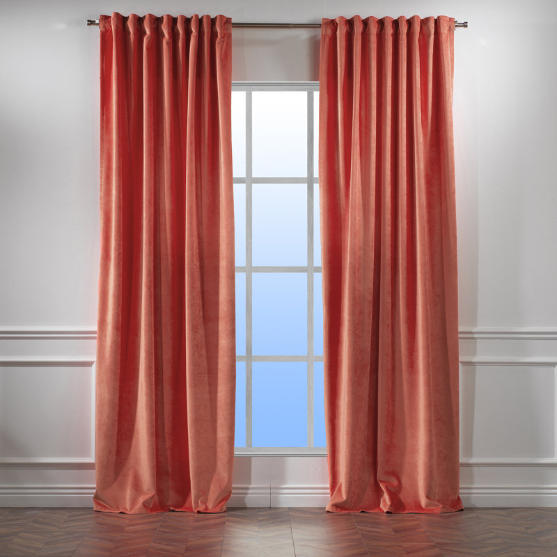 Decorative Double Panel in Matt, Extra Wide X Extra Long, L 52 po x L 95 po, 55 saumon