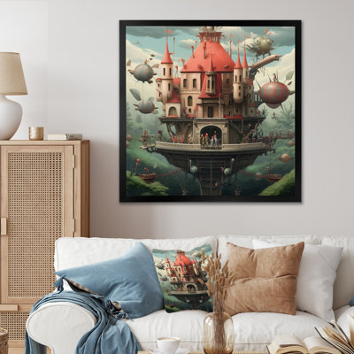 «Surealism Village In Forest I», reproduction sur toile
