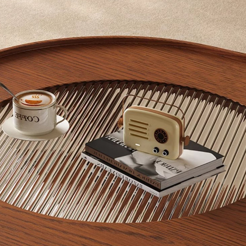 Creative design sense solid wood coffee table
