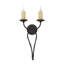 Lampe murale bougie 2 lumières Britt