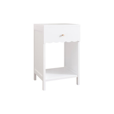 Modern Nightstand With Drawers, Compact Bedside Table