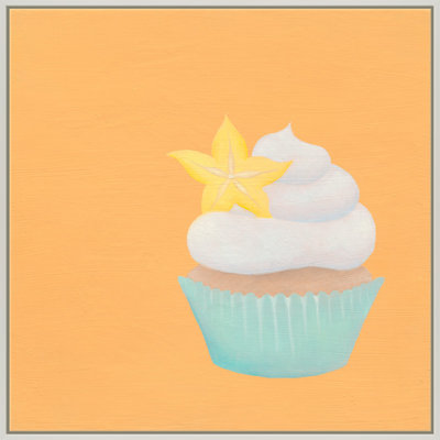 Starfruit Cupcake Painting by Katy Montica