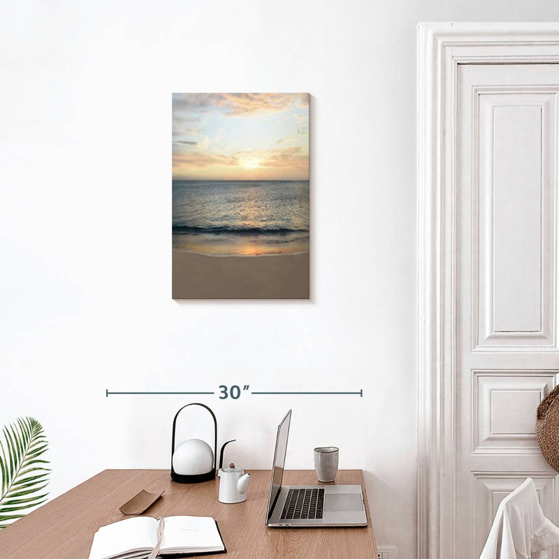 Gillard, mer calme, horizon, H 24 po x l 16 po
