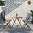 Marniqua 2-Person Patio Dining Set with Square Table, Outdoor Bistro Table and Chairs Set for Balcony, Garden, Patio and Small Space Dining