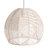 Noel 1-Light Rattan Pendant - White
