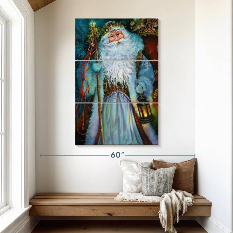 Père Noël à l'ancienne Lelend, H 50 po x l 32 po