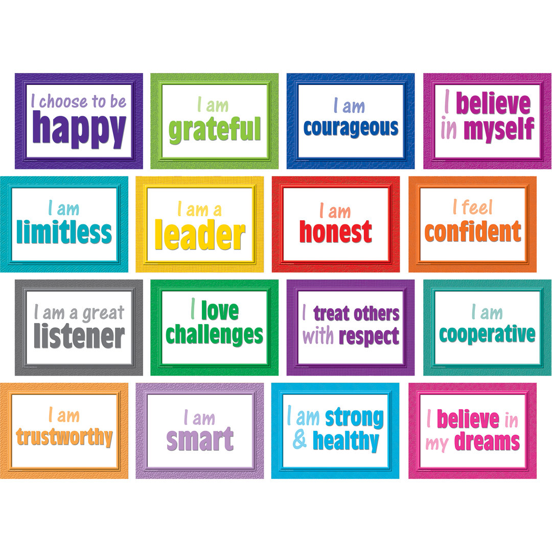 Positive Posters Bulletin Board (Set of 16) Teacher Created Resources