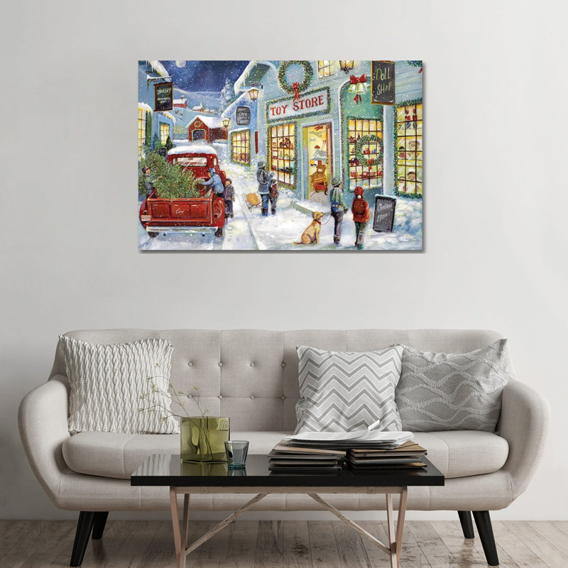 «Toy Shop» par Ruane Manning - reproduction d'art, H 32 po x l 48 po x P 1,5 po, Aucun mat, Toile tendue