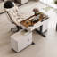 Height Adjustable Rectangle Standing Desk with Cabinet-1225636699-1225636701