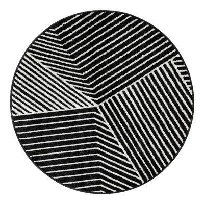 Latitude Run® Orkla Nikolis Rug Black