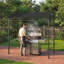 Tente de barbecue 7 'x 5' avec crochets en acier, noir-124383499