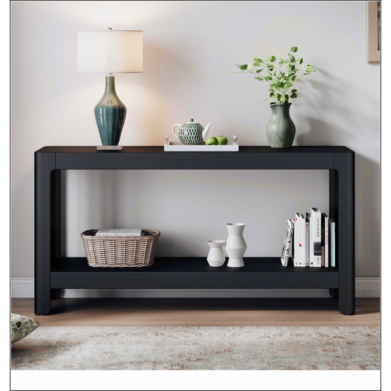 Console Mirod Modern Farmhouse, Noir