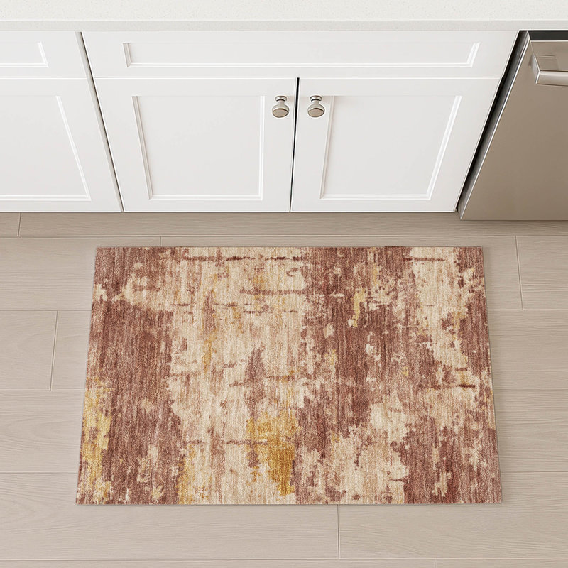 Machine Washable Indoor/Outdoor Jadiel ACN2362 Abstract Rug, Rectangle 1'8" x 2'6"