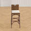 Tabouret de bar rembourré Evins avec structure en bois massif-287898231