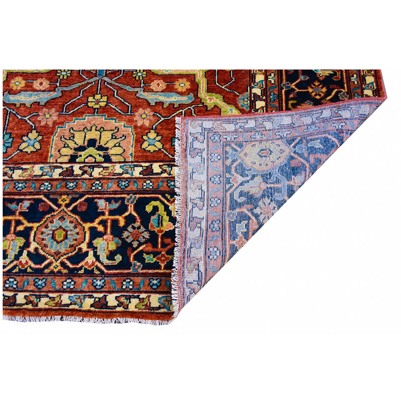 Elegant Wool Oriental Area Rug, Rectangle 8' x 10'