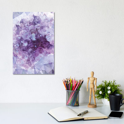 Crystal Gemstone 1 Piece Wrapped Canvas Wall Art