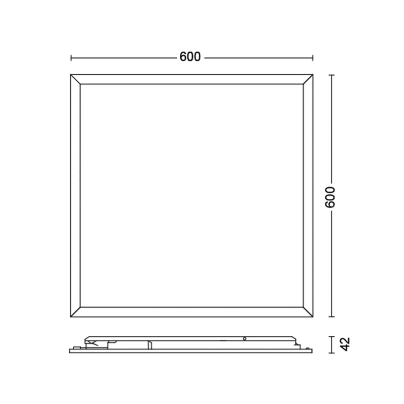 Philips LED Panel Square Ceiling Light 40K 36W, 2700