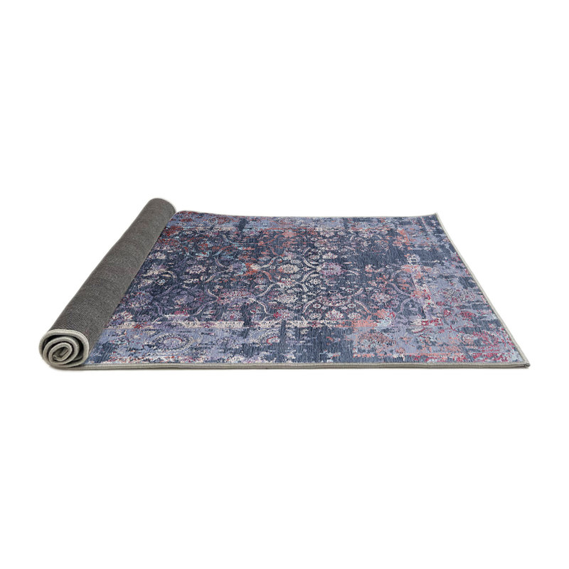 Tapis oriental mauve / bleu Overshores, Rond 6 pi