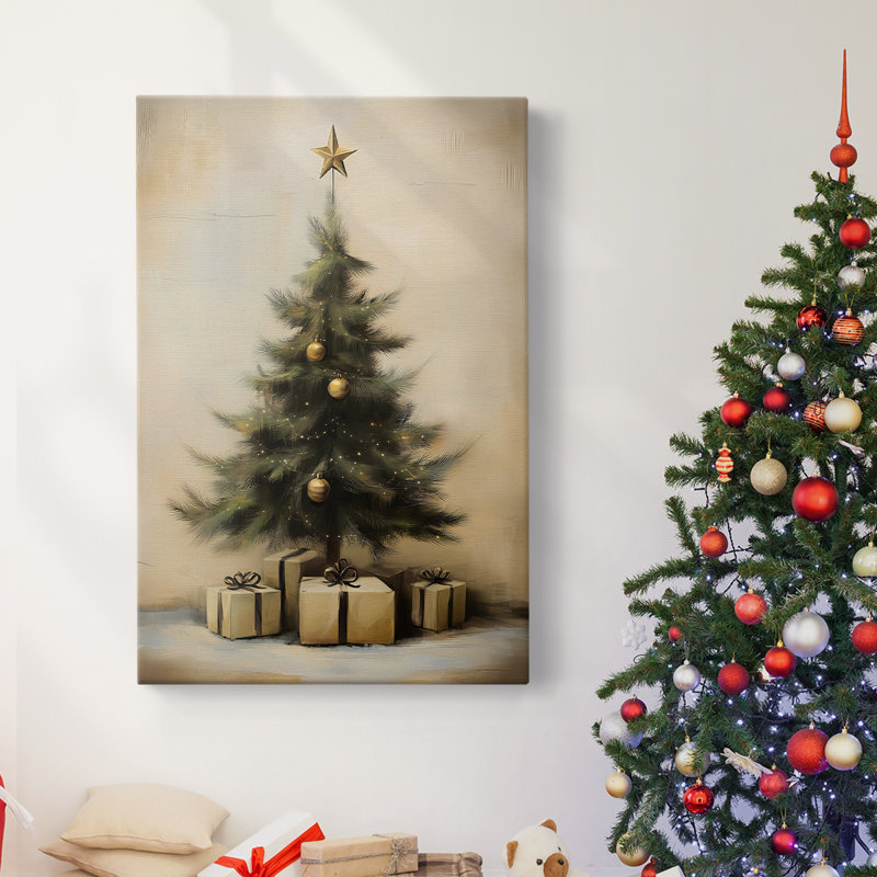 Art des Fêtes de Noël - Toile tendue avec châssis - Série 2-CX III, H 60 po x l 40 po