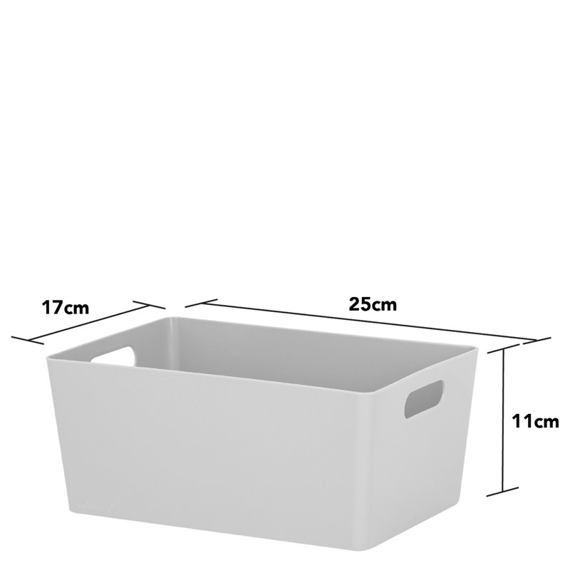 Wham Studio Basket Rectangular, Cool Grey