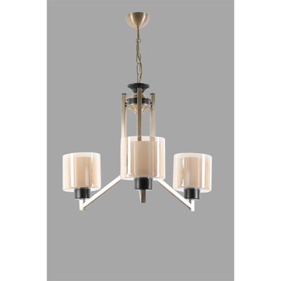 Lustre scandinave élégant, finition cuivre, 21,7 po de diamètre x 29,5 po de hauteur (réglable à 19,7 po) | Fabrication 100% métal, douille E27 (40 W maximum) | Peinture séchée au four et revêtement en culbutage pour plus de durabilité et de style