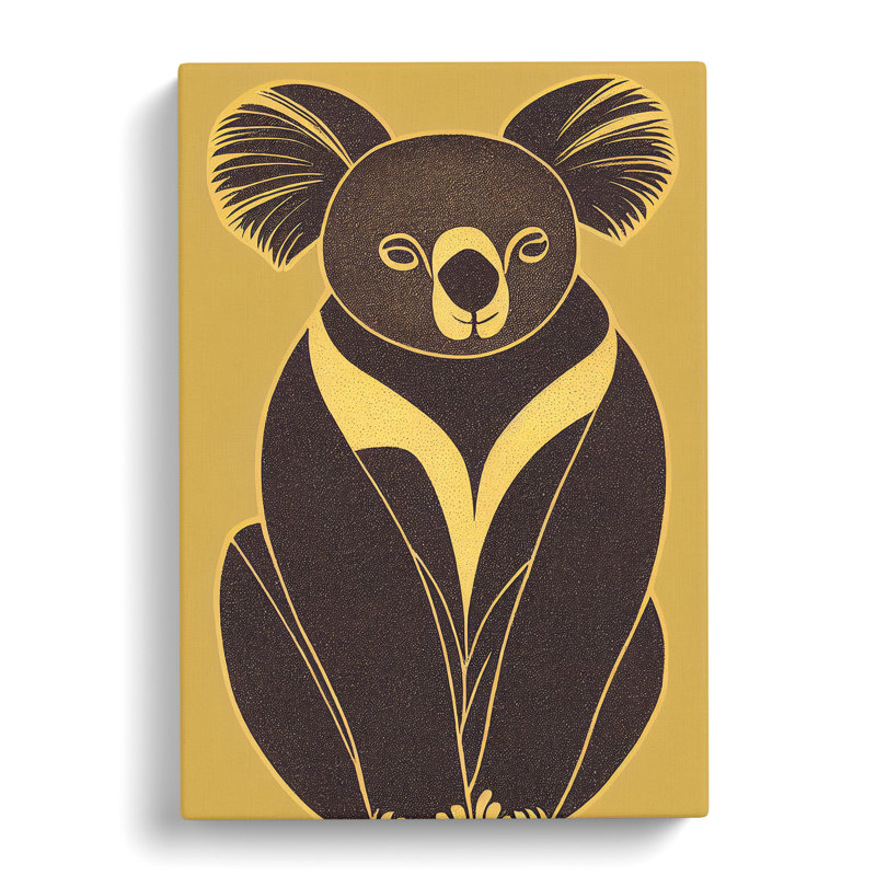 Knollwood Koala Bear Deco - Wrapped Canvas Print, 50cm H x 35cm W x 3cm D, Wrapped Canvas