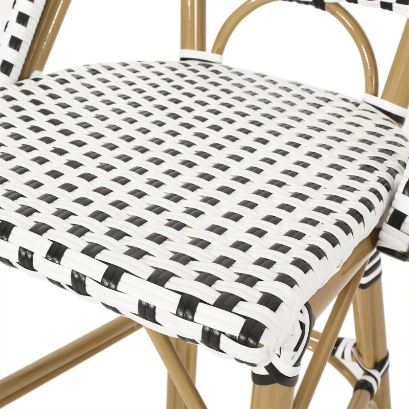 Tabouret de bar 29,5 po, White/Black