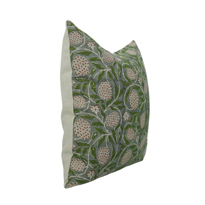 Housse de coussin intérieur / extérieur Floral Linen, H 14 po x l 20 po, Rectangle