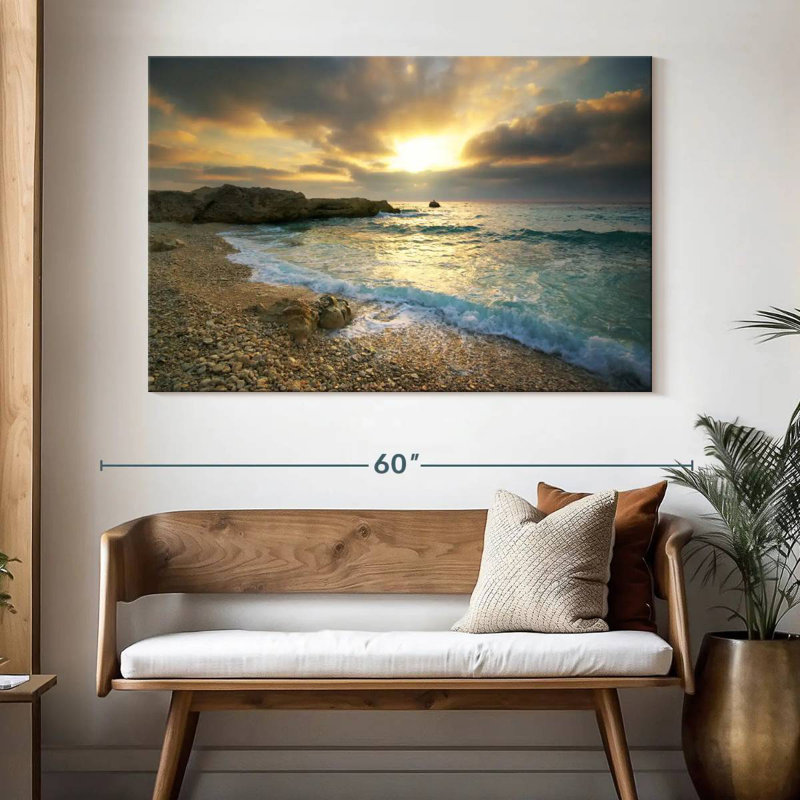 Gillard, coucher de soleil hypnotisant, H 34 po x l 51 po