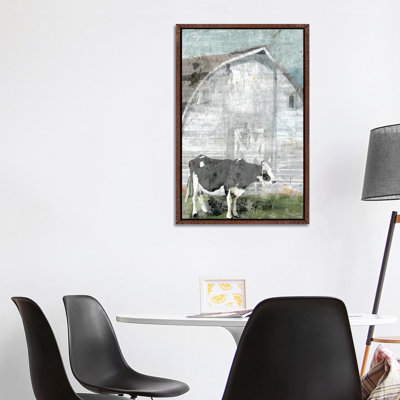 Barn With Cow by Stellar Design Studio - Painting on Canvas