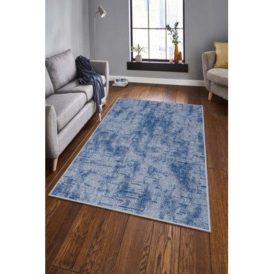 Premium Woven Carpet, 5.2 x 7.5 ft, 100% Polyester, Antibacterial, Non-Slip Underside, 0.3 in Pile Height | Machine Washable, 3D Digital Print | Perfect for Living Room, Bedroom & Office Décor