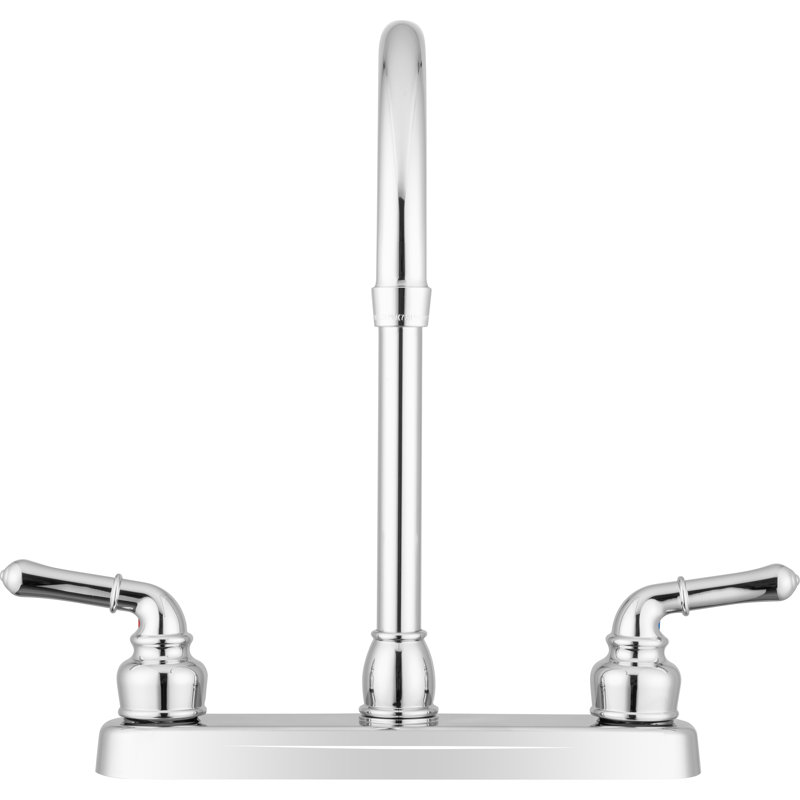 Robinet de cuisine à poignée double Lynden, Chrome
