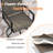 Round Patio Dining Set with 56"  Faux Wood Dining Table and Padded PVC-coated polyester Chairs-474436349