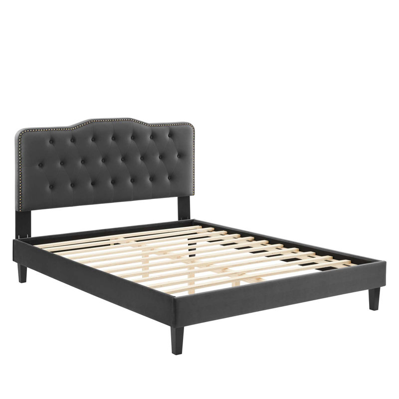 Lit plateforme Modway Amber, Bleu marine, Simple