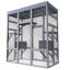 Grande cage à chat 62,6 po en bois pour l'extérieur Catio