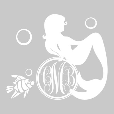 Décalcomanie murale chambre de bébé sirène