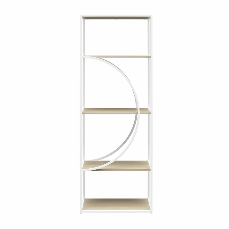 Arvetta 167.64cm H x 58.42cm W Steel Etagere Bookcase