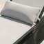 Chaise longue en aluminium et osier avec table d'appoint et coussins Sunbrella Harper-776210463-776210457
