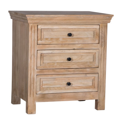 Loon Peak® Auburn 3 Drawers Nightstand