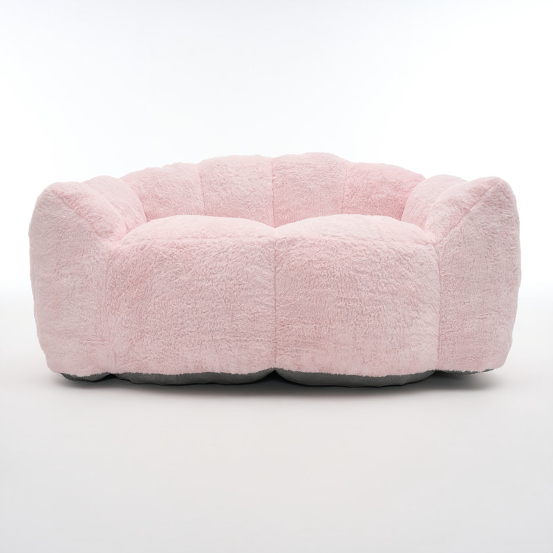 Fauteuil Lazy, Rose pastel