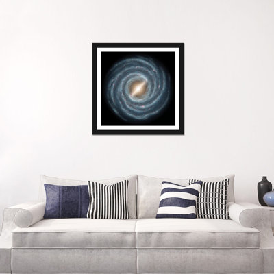 " A View Of Our Own Milky Way Galaxy And Its Central Bar As It Might Appear If Viewed From Above " by Stocktrek Images