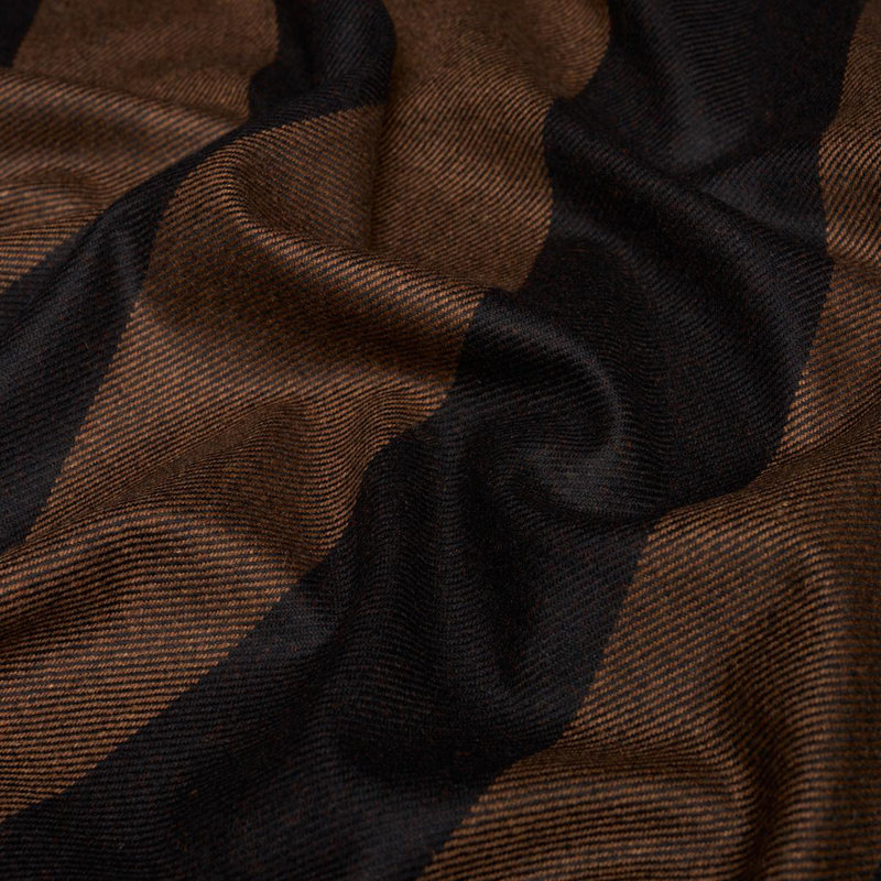 Tissu à rayures pruche, Brun