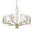 Tiah 6 - Light Steel Dimmable Drum Chandelier-92388740