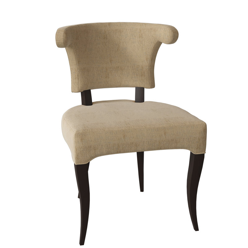 Athena Dining Chair, American Walnut, Filigree Ivory