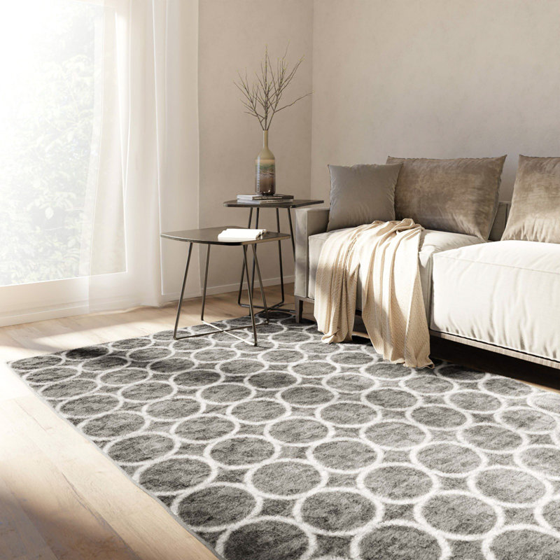 Linares Geometric Hand Woven Area Rug, Rectangle 183 x 274cm