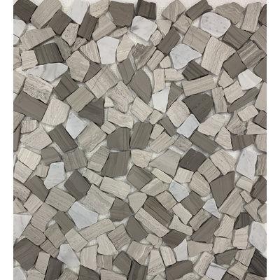 Carreau de mosaïque de mur et de plancher en bois de taille aléatoire Wood Age