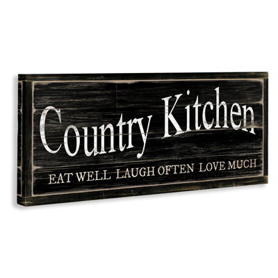 Rustic Country Kitchen Canvas Wall Art by Cindy Jacobs