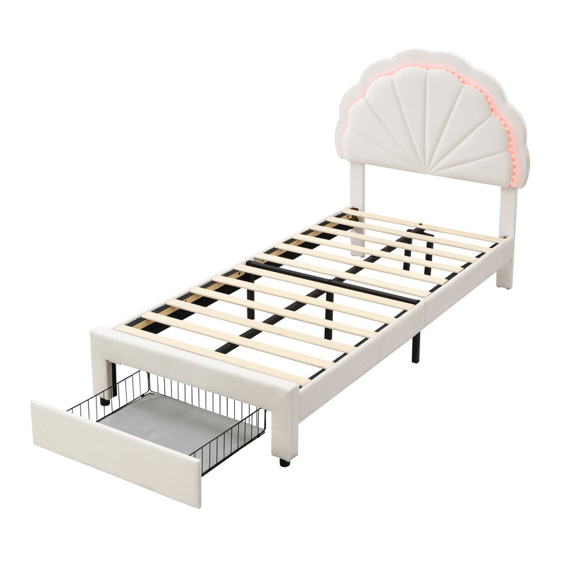 Wathena Upholstered Storage Bed, Single (3')